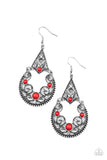 Bohemian Ball Red ✧ Earrings Earrings