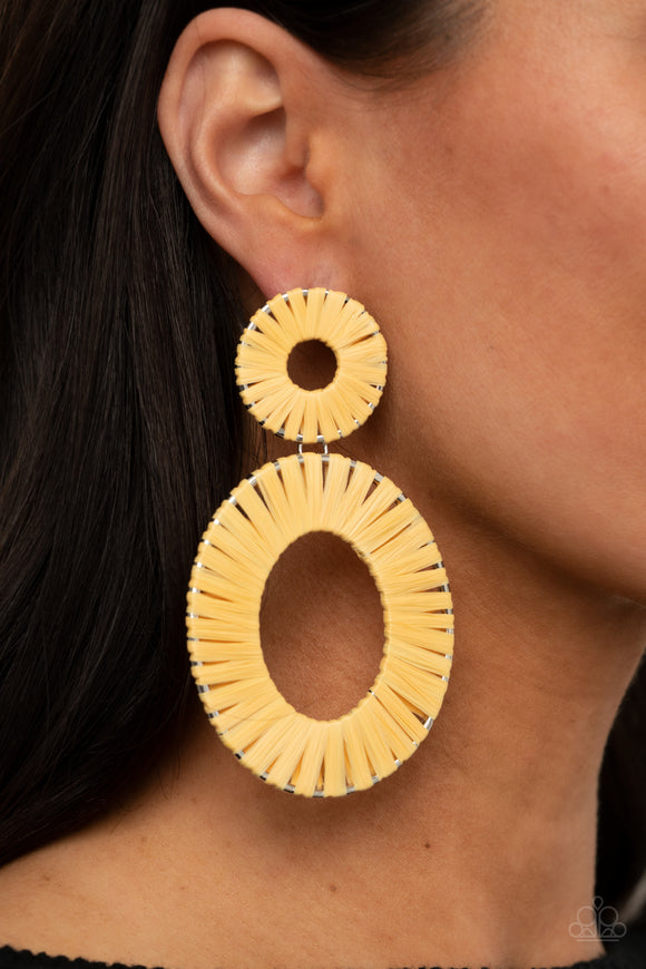Foxy Flamenco Yellow ✧ Post Earrings Post Earrings