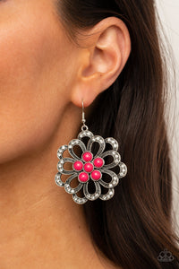 Earrings Fish Hook,Pink,Dazzling Dewdrops Pink ✧ Earrings