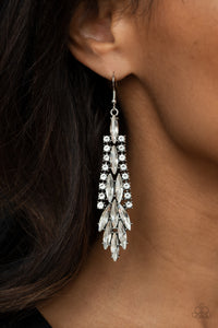 Earrings Fish Hook,White,Crown Heiress White ✧ Earrings