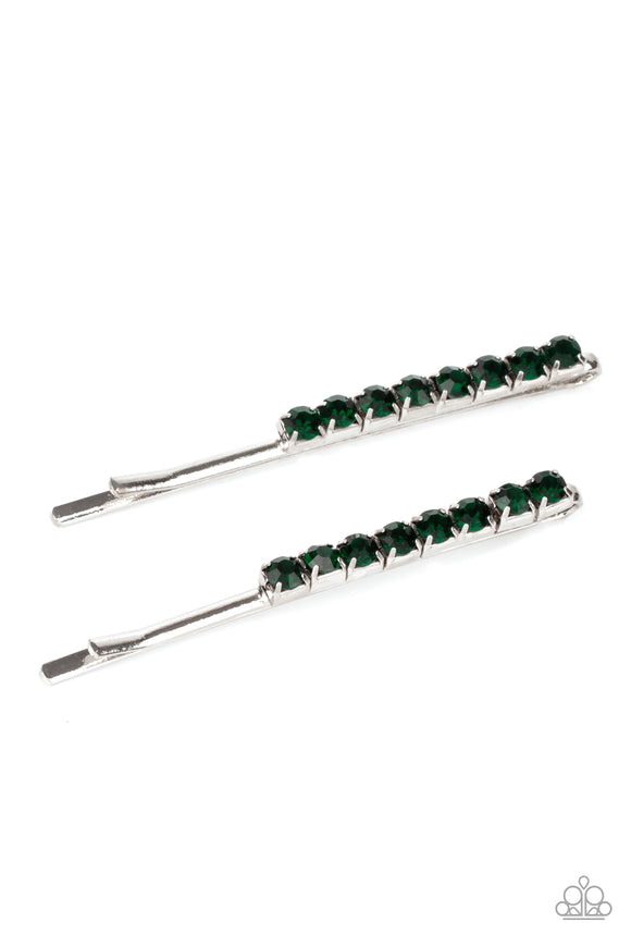 Satisfactory Sparkle Green ✧ Bobby Pin