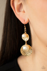 Earrings Fish Hook,Gold,Pearl Dive Gold ✧ Earrings