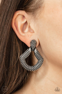 Earrings Clip-On,Silver,Better Buckle Up Silver ✧ Clip-On Earrings