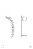 Let There Be LIGHTNING White ✧ Ear Crawler Post Earrings Ear Crawler Post Earrings