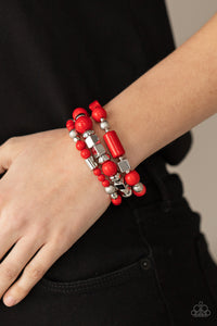 Bracelet Stretchy,Red,Perfectly Prismatic Red ✧ Bracelet