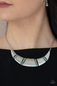Iridescent,Multi-Colored,Necklace Short,Going Through Phases Multi ✨ Necklace