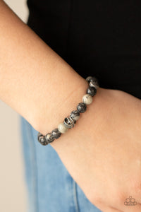 Black,Bracelet Stretchy,White,ZEN Commandments Black ✧ Bracelet