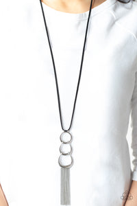 Black,Necklace Long,Silver,Urban Necklace,Industrial Conquest Black ✨ Necklace