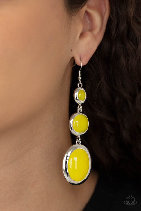 Retro Reality Yellow ✧ Earrings Earrings