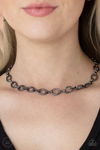 Gunmetal,Necklace Choker,Necklace Short,Craveable Couture Black Choker ✧ Choker Necklace