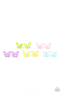 Blue,Butterfly,Green,Light Pink,Purple,SS Earring,Yellow,Butterfly Post Starlet Shimmer Earrings