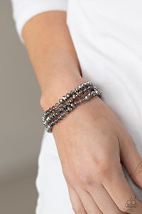 Bracelet Stretchy,Hematite,Silver,Stellar Strut Silver ✧ Bracelet