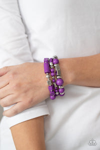 Bracelet Stretchy,Purple,Perfectly Prismatic Purple ✧ Bracelet