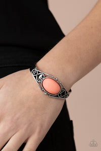 Bracelet Cuff,Orange,Springtime Trendsetter Orange ✧ Bracelet