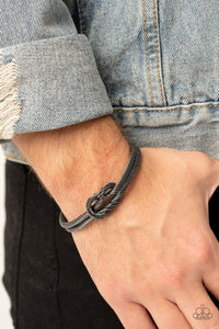 Black,Bracelet Cuff,Favorite,Gunmetal,Men's Bracelet,Nautical Grunge Black ✧ Bracelet