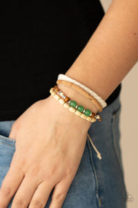 Bracelet Knot,Cork,Green,Jade,Urban Bracelet,Natural-Born Navigator Green ✧ Cork Urban Bracelet