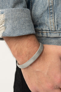 Bracelet Cuff,Men's Bracelet,Silver,Ready, Willing, and CABLE Silver ✧ Bracelet