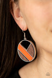 Dont Be MODest Orange ✧ Wood Earrings Earrings