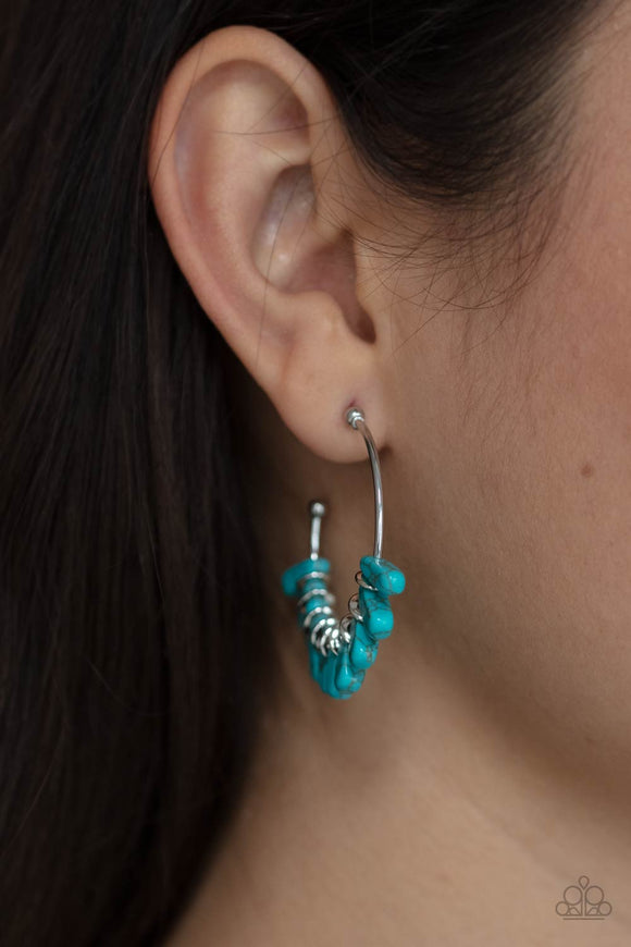 Poshly Primitive Blue ✧ Earrings Hoop Earrings