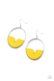 Island Breeze Yellow ✧ Wood Earrings Earrings