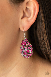 Earrings Fish Hook,Pink,Smolder Effect Pink ✧ Earrings