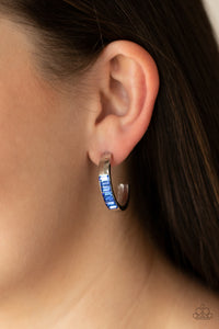 Blue,Earrings Hoop,Bursting With Brilliance Blue ✧ Hoop Earrings