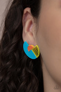 Earrings Post,Multi-Colored,Its Just an Expression Blue ✧ Post Earrings