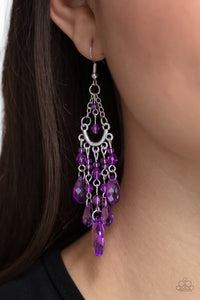 Earrings Fish Hook,Purple,Paid Vacation Purple ✧ Earrings