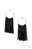 Flauntable Fringe Gold ✧ Fringe Hoop Earrings Hoop Earrings