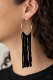 Flauntable Fringe Gold ✧ Fringe Hoop Earrings Hoop Earrings