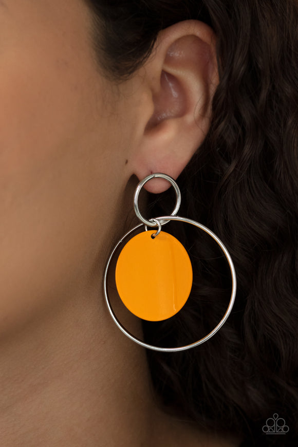 POP, Look, and Listen Orange ✧ Earrings Earrings