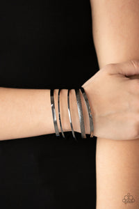Black,Bracelet Bangle,Gunmetal,Stackable Style Black ✧ Bracelet