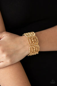 Bracelet Stretchy,Gold,Enchanted Vineyards Gold  ✧ Bracelet