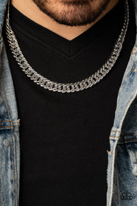Men's Necklace,Necklace Short,Sets,Silver,Urban Uppercut Silver ✧ Necklace