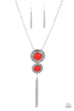 Abstract Artistry Red ✧ Necklace Long