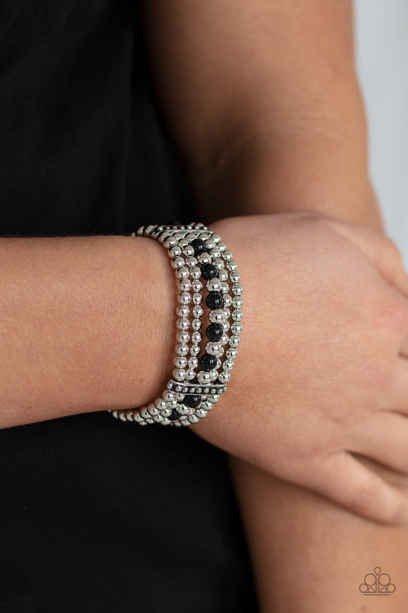 Gloss Over The Details Black  ✧ Bracelet Bracelet