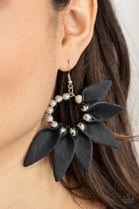 Black,Earrings Fish Hook,Flower Child Fever Black ✧ Earrings