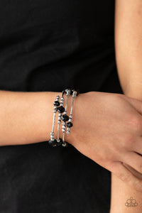 Black,Bracelet Coil,Showy Shimmer Black ✧ Bracelet