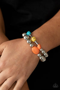 Bracelet Stretchy,Multi-Colored,Authentically Artisan Multi  ✧ Bracelet