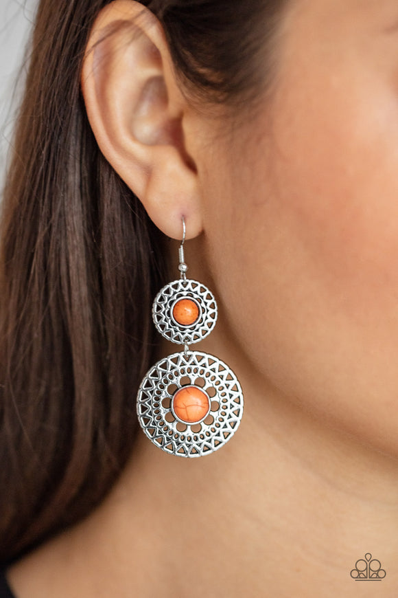Sunny Sahara Orange ✧ Earrings Earrings