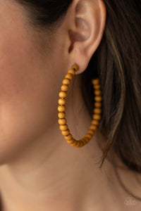 Brown,Earrings Hoop,Earrings Wooden,Wooden,Should Have, Could Have, WOOD Have Brown ✧ Wood Hoop Earrings