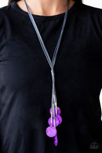 Necklace Long,Purple,Tidal Tassels Purple ✨ Necklace