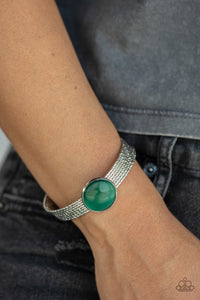 Bracelet Cuff,Cat's Eye,Green,Mystical Magic Green ✧ Bracelet