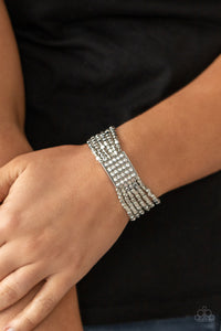 Bracelet Stretchy,Silver,Star-Studded Showcase White ✧ Bracelet