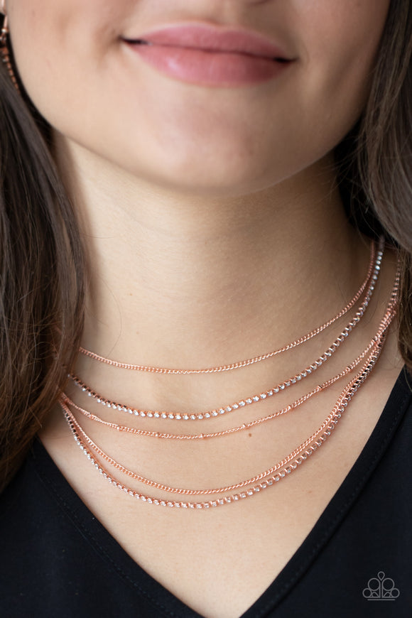 Dangerously Demure Copper ✨ Necklace Short