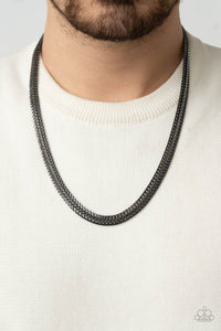 Black,Gunmetal,Men's Necklace,Necklace Long,Extra Extraordinary Black ✧ Necklace