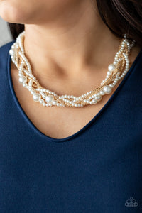 Gold,Necklace Short,Sets,White,Royal Reminiscence Gold ✨ Necklace