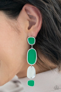 Earrings Post,Green,All Out Allure Green ✧ Post Earrings