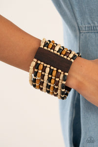 Bracelet Stretchy,Bracelet Wooden,Multi-Colored,Wooden,Cayman Carnival Multi  ✧ Bracelet