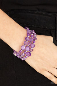 Bracelet Stretchy,Purple,Girly Girl Glimmer Purple ✧ Bracelet